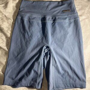 S Gymshark x Whitney Simmons light blue shorts